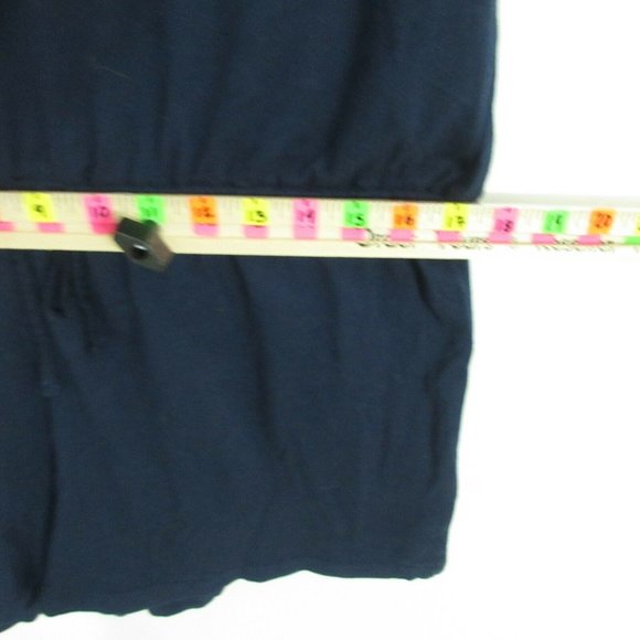 Aeropostal Romper XL Hawaiian Blue Cami Button Romper tie waist women's XL $39 - Picture 7 of 9